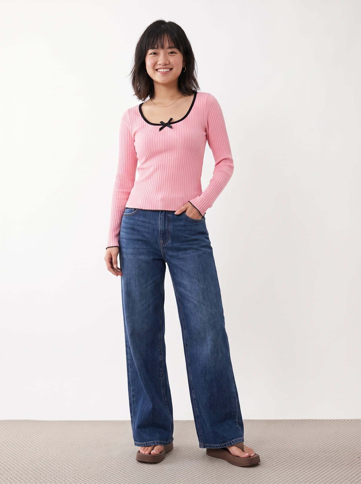 The Rosalie Contrast Knit
