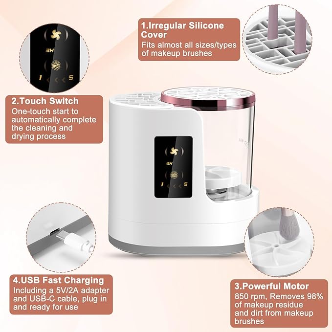 AVENU 2-in-1 Brush Cleanser & Dryer