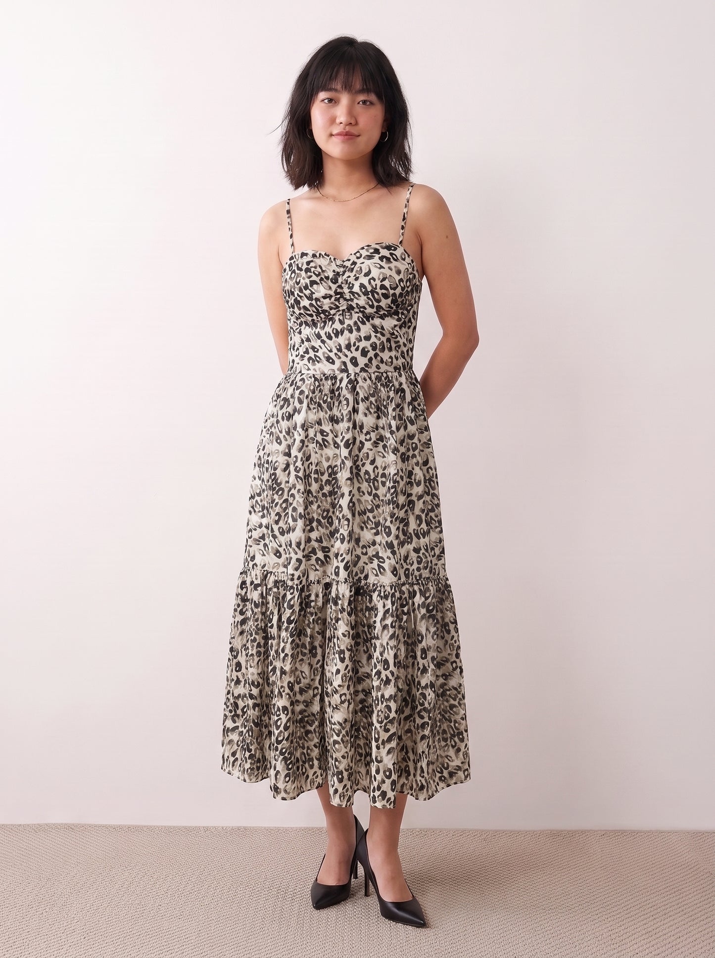 AVENU. LEOPARD-MAXI DRESS