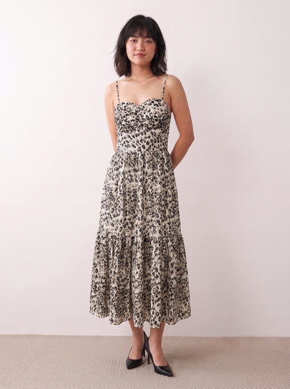 AVENU. LEOPARD-MAXI DRESS