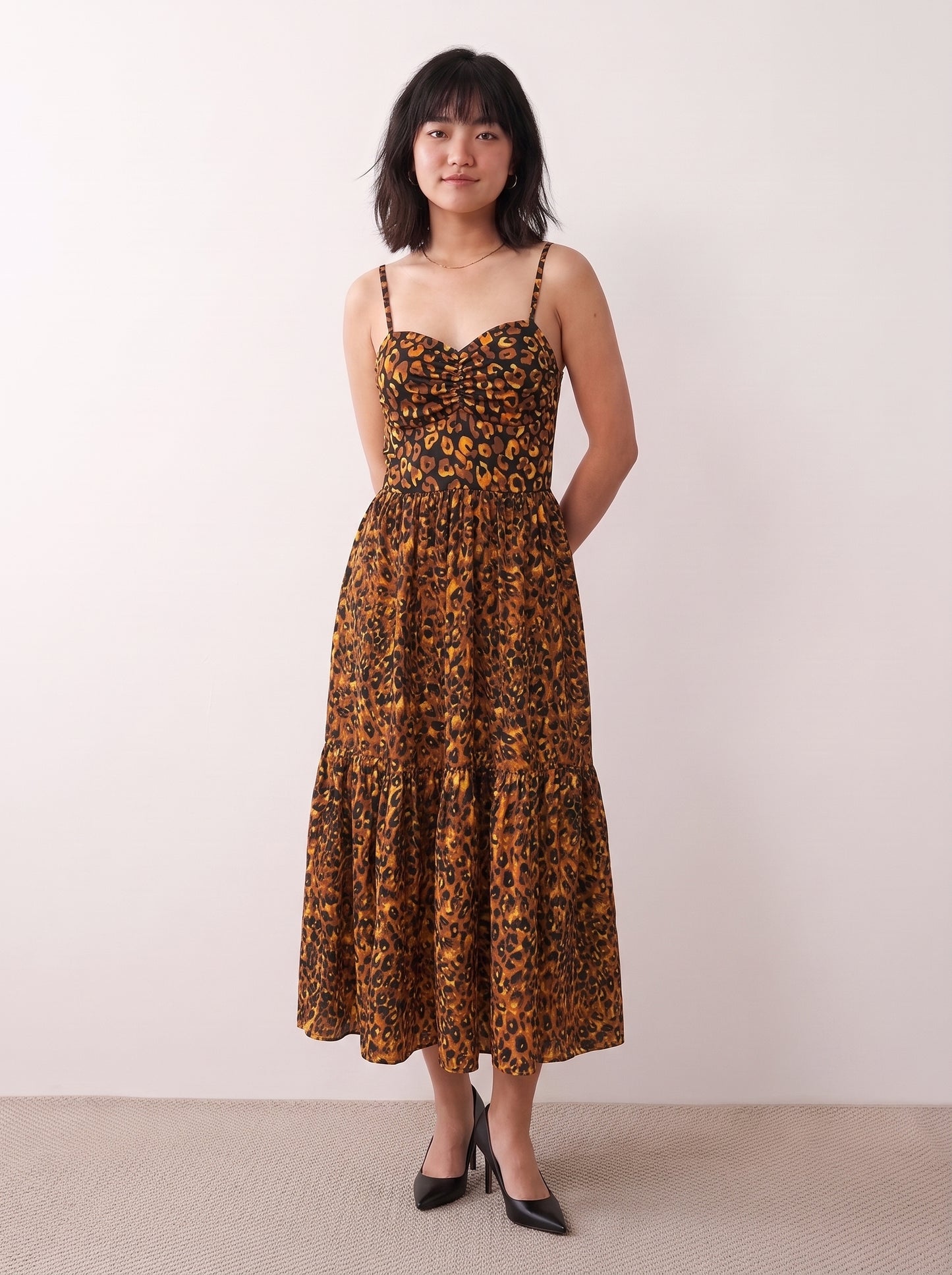 AVENU. LEOPARD-MAXI DRESS