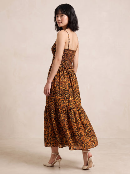 AVENU. LEOPARD-MAXI DRESS