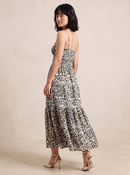 AVENU. LEOPARD-MAXI DRESS