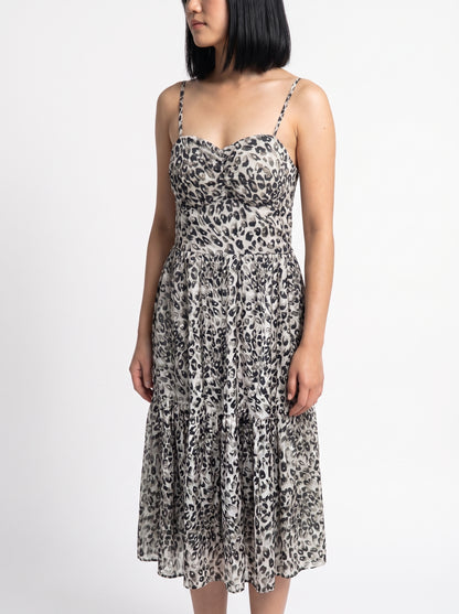 AVENU. LEOPARD-MAXI DRESS