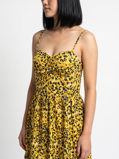 AVENU. LEOPARD-MAXI DRESS