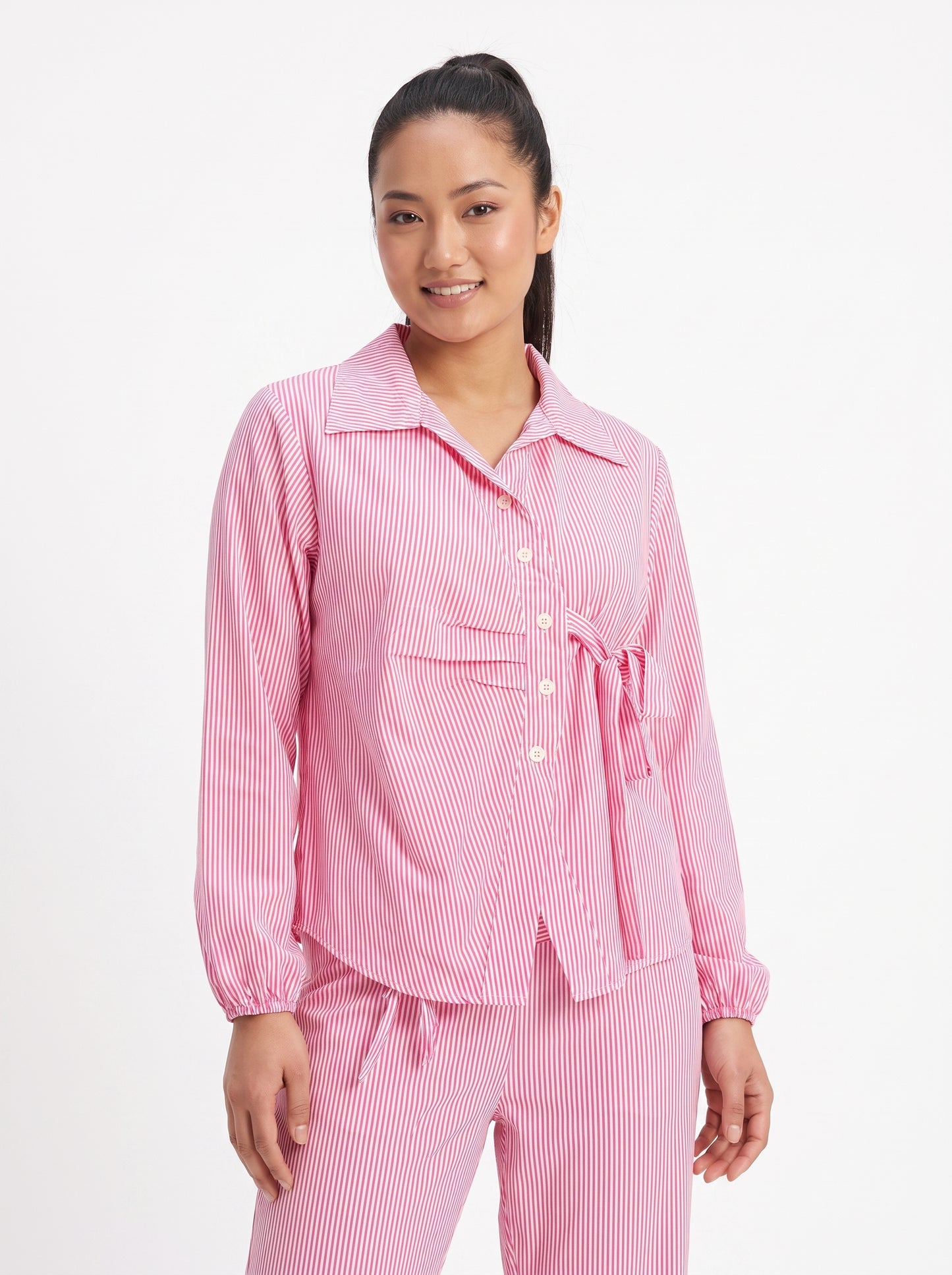 AVENU. PINK STRIPE-SET