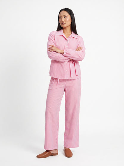 AVENU. PINK STRIPE-SET