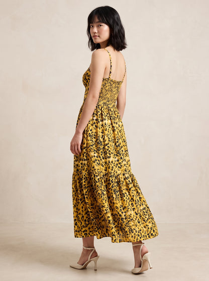 AVENU. LEOPARD-MAXI DRESS