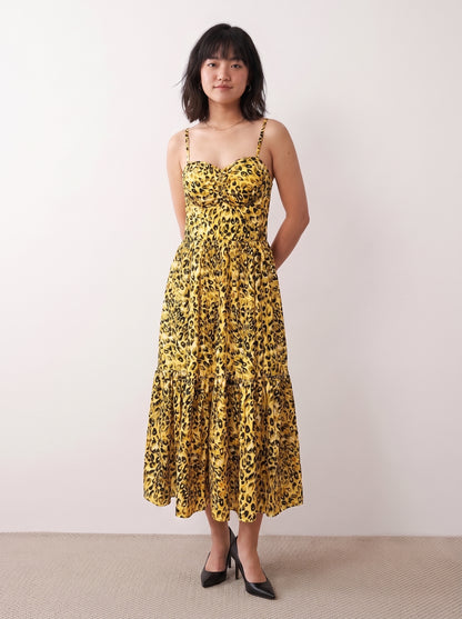 AVENU. LEOPARD-MAXI DRESS