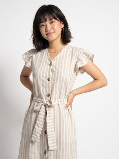 AVENU. STRIP-MIDI Dress