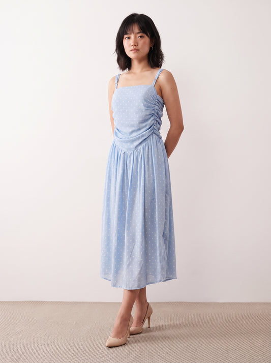 AVENU. KIRA Ruched Midi Dress