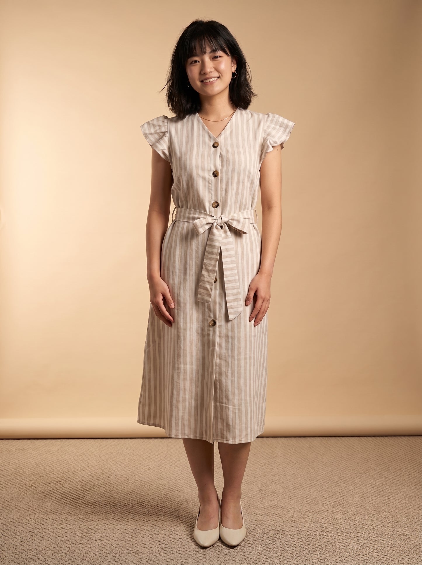 AVENU. STRIP-MIDI Dress