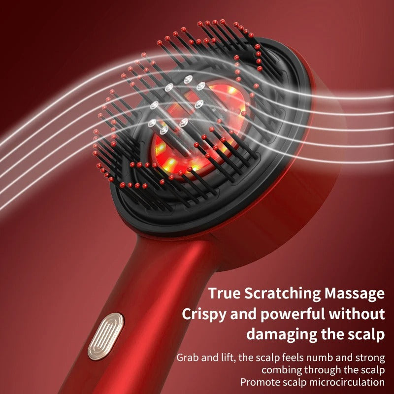 Electric Vibration Scalp Massager with Oil Applicator